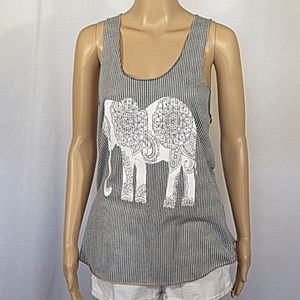 Alternative Earth Blue Striped Tank